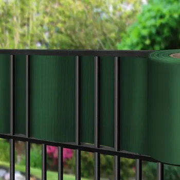 zahradní zástěna Stínící fólie na plot 19 cm x 35 m - zelená