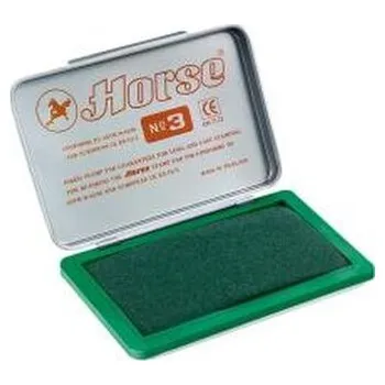 Set školních potřeb Poduszka do stempli nr3 zielona 85x54mm HORSE