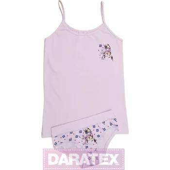 Dívčí oblečení EMY bimba dívčí souprava SS350 fialová