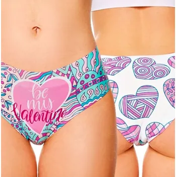 Kalhotky Dámské kalhotky Meméme Slip Love be my Valentine