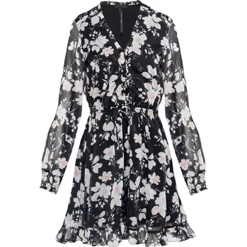 Dámské šaty Dámské Šaty GUESS SS VANESSA FLARE DRESS W4GK42WDW82-P9WM – Černá S