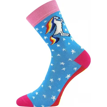 Dětská móda BOMA dívčí ponožky 0572143-XII jednorožec