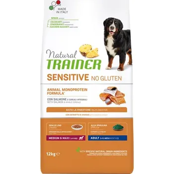 Krmivo pro psa Trainer Natural Sensitive No Gluten Adult Medium / Maxi Salmon 12 kg