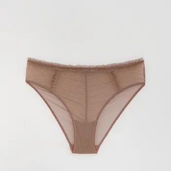 Kalhotky Reserved - Síťované kalhotky typu hipster - zlatavá hnědá - 435EZ-82X - 435EZ-82X-XL