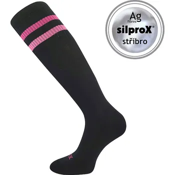 Dámské oblečení VoXX dámské podkolenky Retrana černá/růžová