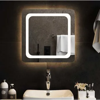 Zrcadlo vidaXL Koupelnové zrcadlo s LED osvětlením 50x50 cm [151777]