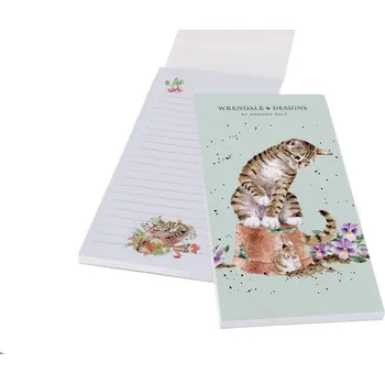 Dávkovač mýdla Wrendale Designs Wrendale nákupní seznam s magnetem Hide and Squeak kočka a myš 21x9,9cm