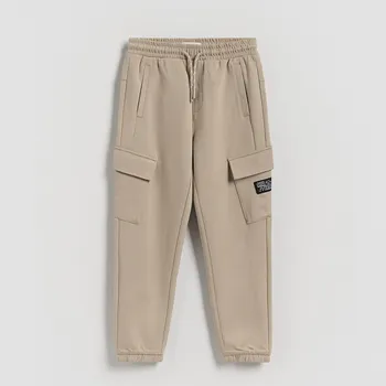 Chlapecké kalhoty Reserved - Kalhoty jogger cargo - béžová - 786DO-08X - 786DO-08X-122