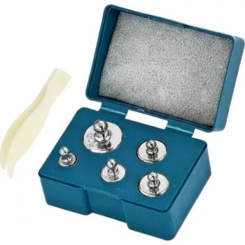 Laboratorní váha Kalibrační závaží sada Nakida 105g (pro digitální a laboratorní váhy) (kalibrační závaží | sada závaží | závaží na kalibraci vah | závaží Nakida | přesné závaží | kalibrační sada vah | závaží pro digitální váhy | závaží pro laboratorní váhy | chromovaná)