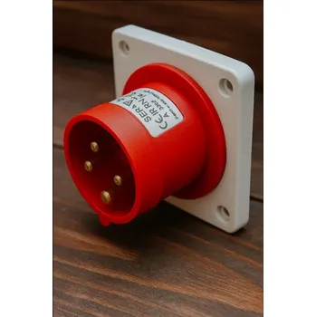 Elektrická zásuvka IRRN 3243 VESTAVNÁ PŘÍVODKA ROVNÁ IP54, 32A, 4-PÓL