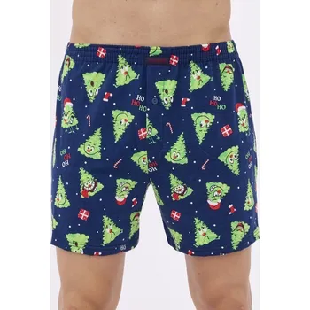 Pánské spodní prádlo Cornette bavlněné trenýrky 001/166 stromečky