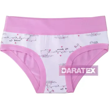 Dívčí spodní prádlo EMY bimba dívčí kalhotky B2938 stř. růžová