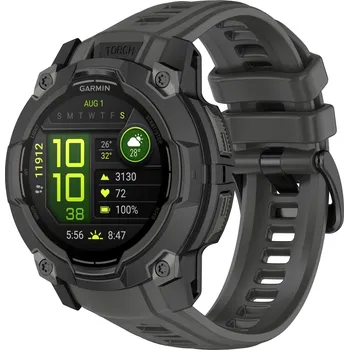 Ostatní příslušenství k chytrým hodinkám Silikonový řemínek pro Garmin Instinct 3 45mm Barva: Tmavě šedá