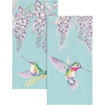 Dávkovač mýdla Wrendale Designs Wrendale papírové kapesníky 4 vrstvé Wisteria Wishes Hummingbird kolibřík ptáček 21x21cm 10ks