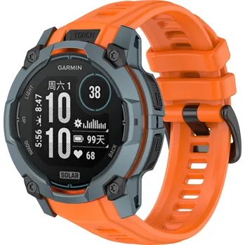 Příslušenství k chytrým hodinkám Silikonový řemínek pro Garmin Instinct 3 50mm Barva: Oranžová