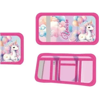 Peněženka Dětská peněženka Unicorn – růžová 13,5 x 9 cm