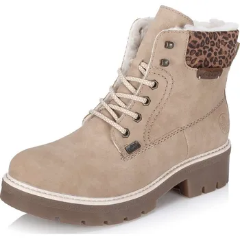 Dámské kozačky Dámská kotníková obuv RIEKER Y8118-60 béžová W5 41