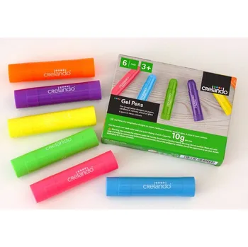 Kresba Gelové pastelky 6 ks - NEONOVÉ BARVY