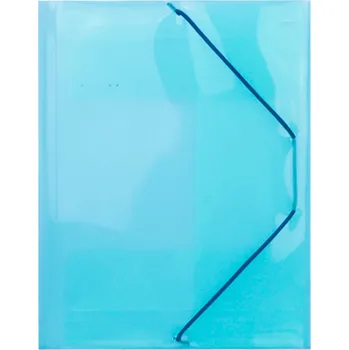 Pro Háčkování Desky na spisy s gumou, 3 klopy, modré