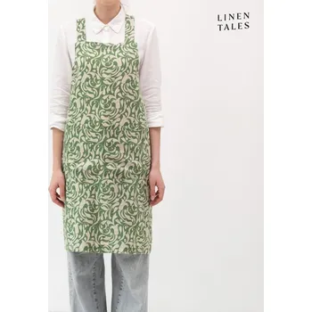 Kuchyňská zástěra Lněná zástěra Evergreen Damask – Linen Tales ID_1806008