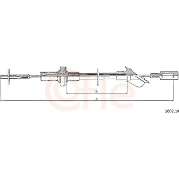 Spojkové lanko Tažné lanko, ovládání spojky COFLE (1602.14)