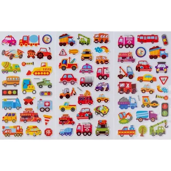 samolepka Fandy Samolepky plastické Adore 6 ks 04 auta