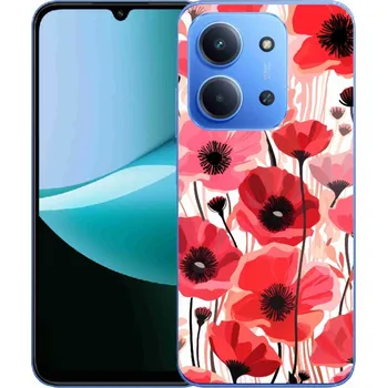 Pouzdro na mobilní telefon Gelový kryt mmCase na Xiaomi Redmi 15C 4G/5G (173mm) - vlčí mák 1