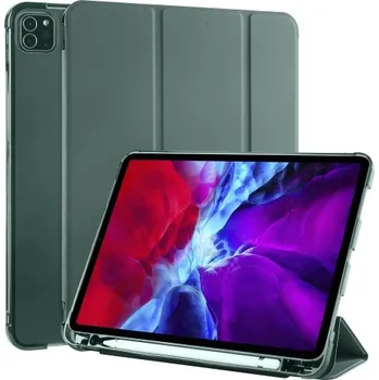 Pouzdro na tablet Pouzdro z PU kůže pro Apple iPad Pro 11 (2020) + slot pro Apple Pencil - Pine Green