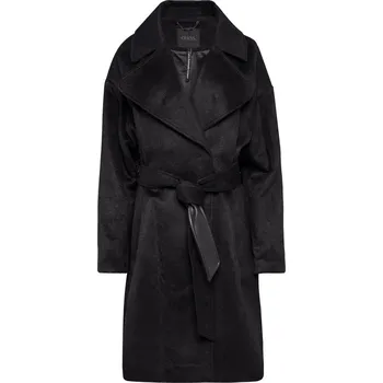 Dámský kabát Dámský Kabát GUESS PATRIZIA BELTED COAT W3BL38WFR22-JBLK – Černá XS