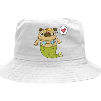 Klobouk Klobouk s potiskem pug mops pugmaid