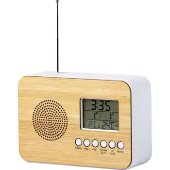 Meteostanice Bordio stolní rádio s hodinami - přírodní - AP721508