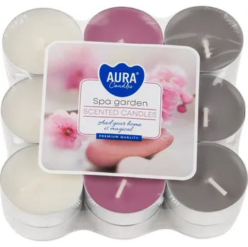 Svíčka 18x svíčka čajová Spa Garden