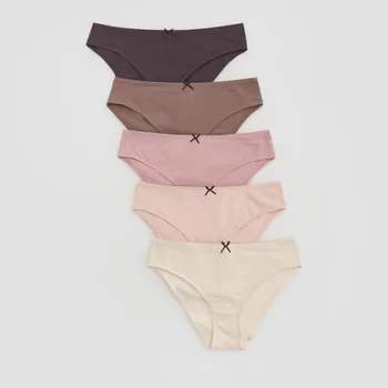 Kalhotky Reserved - Bavlněné kalhotky 5 ks - pudrově růžová - 467EZ-39X - 467EZ-39X-S