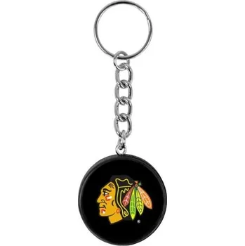 Přívěsek na klíče INGLASCO CHICAGO BLACKHAWKS MINIPUK UNI Černá, Mix