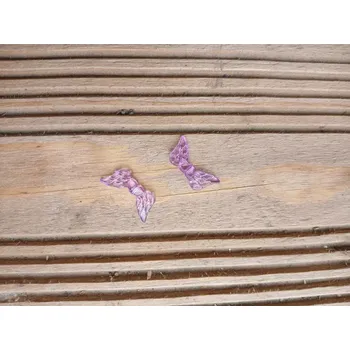 Materiál na výrobu šperku andělská křídla - plast, 20 x 10 mm, fialová