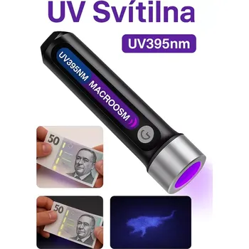 Svítilna UV svítilna Nakida R105, 395nm, nabíjecí, LED (UV svítilna | UV lampa | Černé světlo | Black light | 395nm | Detekce moči | Kontrola bankovek | Vytvrzování gelových nehtů | Nabíjecí UV svítilna | USB UV lampa | Kapesní UV světlo | Inspekční lampa | Detekt