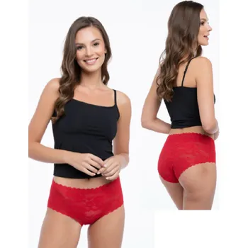 Dámské spodní prádlo Julimex dámské kalhotky Bellie maxi červená