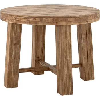 Konferenční stolek Kulatý konferenční stolek v dekoru exotického dřeva v tmavě přírodní barvě ø 60 cm Emmett – Bloomingville ID_1813328