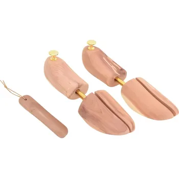 Napínák do bot zahrada-XL Roztahováky do bot se lžící EU 44–45 masivní cedrové dřevo 155243