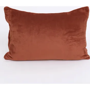 Povlak na polštářek Povlak na polštář mikroplyš 40 × 60 cm – Laura terakota