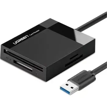 Čtečka paměťových karet UGREEN Čtečka paměťových karet USB 3.0 SD černá (6957303802852)