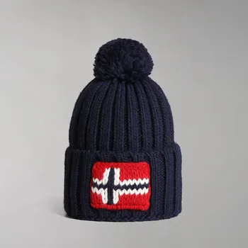 Čepice Pánské Zimní čepice NAPAPIJRI SEMIURY 5 BLU MARINE NP0A4GKB1761 – Tmavě modrá