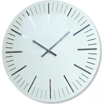 Hodiny Bílé stylové hodiny do obývacího pokoje 50 cm