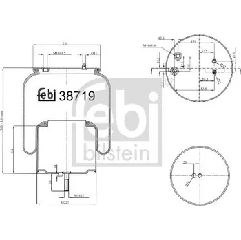 Mech, pneumatické odpružení FEBI BILSTEIN 38719