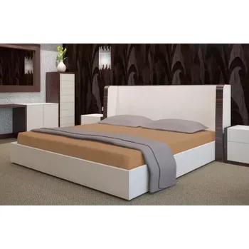 Prostěradlo Froté prostěradlo s gumou - skořicově hnědé Šírka: 90 cm | Dĺžka: 200 cm