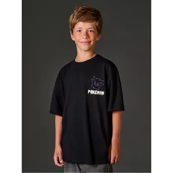 Chlapecké tričko Sinsay - Tričko s potiskem na zádech - černá - 007GA-99X - 007GA-99X-140