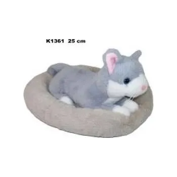 plyšák Kot w legowisku 25cm