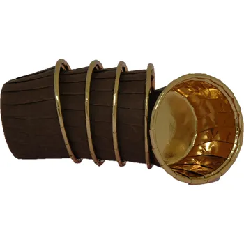 Termobox KOŠÍČKY NA MUFFINY - HNĚDO-ZLATÉ 54x40mm 10ks