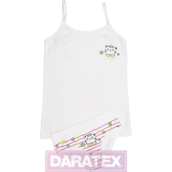 Dívčí oblečení EMY bimba dívčí souprava SS347 bílá