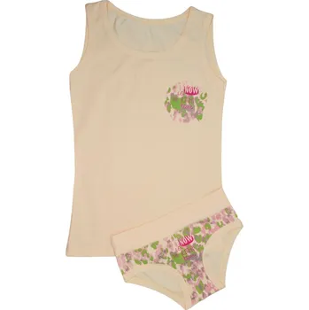 Dívčí spodní prádlo EMY bimba dívčí souprava BV128 meruňková